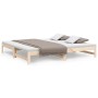 Removable sofa bed solid pine wood 2x(80x200) cm by vidaXL, Beds and slatted bases - Ref: Foro24-823409, Price: 128,21 €, Dis...
