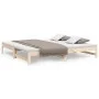Removable sofa bed solid pine wood 2x(80x200) cm by vidaXL, Beds and slatted bases - Ref: Foro24-823409, Price: 126,61 €, Dis...