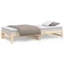 Removable sofa bed solid pine wood 2x(80x200) cm by vidaXL, Beds and slatted bases - Ref: Foro24-823409, Price: 126,61 €, Dis...