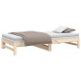 Removable sofa bed solid pine wood 2x(80x200) cm by vidaXL, Beds and slatted bases - Ref: Foro24-823409, Price: 128,21 €, Dis...
