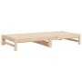 Removable sofa bed solid pine wood 2x(80x200) cm by vidaXL, Beds and slatted bases - Ref: Foro24-823409, Price: 128,21 €, Dis...