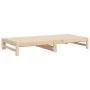 Removable sofa bed solid pine wood 2x(80x200) cm by vidaXL, Beds and slatted bases - Ref: Foro24-823409, Price: 126,61 €, Dis...