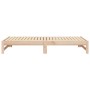 Removable sofa bed solid pine wood 2x(80x200) cm by vidaXL, Beds and slatted bases - Ref: Foro24-823409, Price: 128,21 €, Dis...