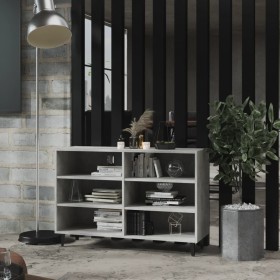 Concrete gray plywood sideboard 103.5x35x70 cm by vidaXL, Sideboards - Ref: Foro24-806044, Price: 65,65 €, Discount: %