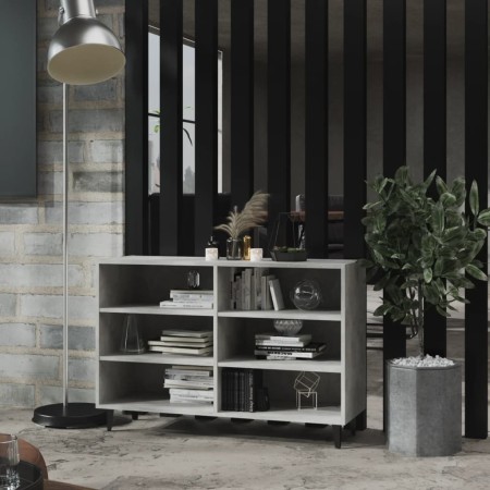 Betongraues Sperrholz-Sideboard 103,5 x 35 x 70 cm von vidaXL, Sideboards - Ref: Foro24-806044, Preis: 65,57 €, Rabatt: %