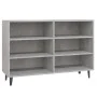 Aparador de madera contrachapada gris hormigón 103,5x35x70 cm de vidaXL, Aparadores - Ref: Foro24-806044, Precio: 64,89 €, De...