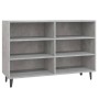 Concrete gray plywood sideboard 103.5x35x70 cm by vidaXL, Sideboards - Ref: Foro24-806044, Price: 65,57 €, Discount: %