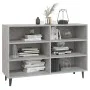 Aparador de madera contrachapada gris hormigón 103,5x35x70 cm de vidaXL, Aparadores - Ref: Foro24-806044, Precio: 64,89 €, De...