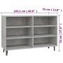 Concrete gray plywood sideboard 103.5x35x70 cm by vidaXL, Sideboards - Ref: Foro24-806044, Price: 65,57 €, Discount: %