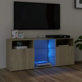 TV-Schrank mit LED-Leuchten Sonoma-Eiche 120x30x50 cm von vidaXL, TV-Möbel - Ref: Foro24-804304, Preis: 87,63 €, Rabatt: %