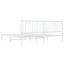 Metallbettgestell mit weißem Kopfteil 193x203 cm von vidaXL, Betten und Lattenroste - Ref: Foro24-350937, Preis: 91,52 €, Rab...