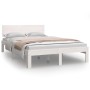 Solid white pine wood bed frame 120x200 cm by vidaXL, Beds and slatted bases - Ref: Foro24-810491, Price: 123,29 €, Discount: %