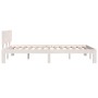 Solid white pine wood bed frame 120x200 cm by vidaXL, Beds and slatted bases - Ref: Foro24-810491, Price: 123,29 €, Discount: %
