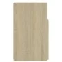 TV cabinet with LED lights Sonoma oak 120x30x50 cm by vidaXL, TV Furniture - Ref: Foro24-804304, Price: 87,63 €, Discount: %