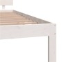 Massives Bettgestell aus weißem Kiefernholz, 120 x 200 cm von vidaXL, Betten und Lattenroste - Ref: Foro24-810491, Preis: 123...