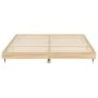 Sonoma oak engineered wood bed frame 160x200 cm by vidaXL, Beds and slatted bases - Ref: Foro24-832128, Price: 128,25 €, Disc...