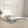 Solid white pine wood bed frame 90x200 cm by vidaXL, Beds and slatted bases - Ref: Foro24-823460, Price: 57,93 €, Discount: %