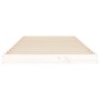 Estructura de cama madera maciza de pino blanco 90x200 cm