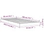 Massiver Bettrahmen aus weißem Kiefernholz, 90 x 200 cm von vidaXL, Betten und Lattenroste - Ref: Foro24-823460, Preis: 58,54...