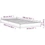 Solid white pine wood bed frame 90x200 cm by vidaXL, Beds and slatted bases - Ref: Foro24-823460, Price: 57,93 €, Discount: %