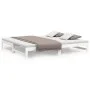 Removable sofa bed solid white pine wood 2x(80x200) cm by vidaXL, Beds and slatted bases - Ref: Foro24-823410, Price: 127,61 ...
