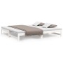 Sofá cama extraíble madera maciza de pino blanco 2x(80x200) cm de vidaXL, Camas y somieres - Ref: Foro24-823410, Precio: 129,...