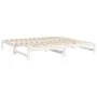 Removable sofa bed solid white pine wood 2x(80x200) cm by vidaXL, Beds and slatted bases - Ref: Foro24-823410, Price: 127,61 ...