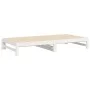 Removable sofa bed solid white pine wood 2x(80x200) cm by vidaXL, Beds and slatted bases - Ref: Foro24-823410, Price: 127,61 ...