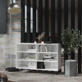 Glossy white plywood sideboard 103.5x35x70 cm by vidaXL, Sideboards - Ref: Foro24-806046, Price: 64,71 €, Discount: %