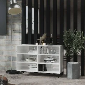 Glossy white plywood sideboard 103.5x35x70 cm by vidaXL, Sideboards - Ref: Foro24-806046, Price: 64,07 €, Discount: %