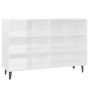 Hochglanzweißes Sperrholz-Sideboard 103,5 x 35 x 70 cm von vidaXL, Sideboards - Ref: Foro24-806046, Preis: 64,71 €, Rabatt: %