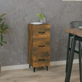 Engineered wood smoked oak sideboard 34.5x34x90 cm by vidaXL, Sideboards - Ref: Foro24-817411, Price: 55,71 €, Discount: %