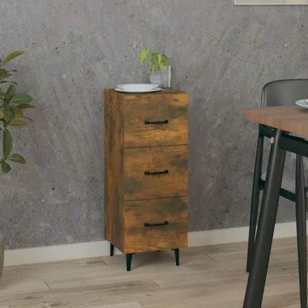 Engineered wood smoked oak sideboard 34.5x34x90 cm by vidaXL, Sideboards - Ref: Foro24-817411, Price: 55,71 €, Discount: %