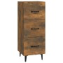 Aparador madera de ingeniería roble ahumado 34,5x34x90 cm de vidaXL, Aparadores - Ref: Foro24-817411, Precio: 60,97 €, Descue...