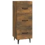 Engineered wood smoked oak sideboard 34.5x34x90 cm by vidaXL, Sideboards - Ref: Foro24-817411, Price: 55,71 €, Discount: %