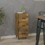 Engineered wood smoked oak sideboard 34.5x34x90 cm by vidaXL, Sideboards - Ref: Foro24-817411, Price: 55,71 €, Discount: %