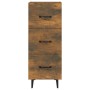 Aparador madera de ingeniería roble ahumado 34,5x34x90 cm de vidaXL, Aparadores - Ref: Foro24-817411, Precio: 60,97 €, Descue...