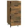 Aparador madera de ingeniería roble ahumado 34,5x34x90 cm de vidaXL, Aparadores - Ref: Foro24-817411, Precio: 55,71 €, Descue...