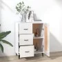 Hochglanzweißes Sperrholz-Sideboard 69,5 x 34 x 90 cm von vidaXL, Sideboards - Ref: Foro24-812237, Preis: 64,77 €, Rabatt: %
