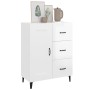 Aparador de madera contrachapada blanco brillante 69,5x34x90 cm de vidaXL, Aparadores - Ref: Foro24-812237, Precio: 88,45 €, ...