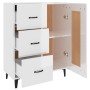 Aparador de madera contrachapada blanco brillante 69,5x34x90 cm de vidaXL, Aparadores - Ref: Foro24-812237, Precio: 88,45 €, ...