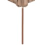 Sombrilla de jardín con palo de madera 300 cm gris topo de vidaXL, Sombrillas - Ref: Foro24-44496, Precio: 100,66 €, Descuent...