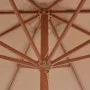 Garden umbrella with wooden pole 300 cm taupe by vidaXL, Umbrellas - Ref: Foro24-44496, Price: 97,43 €, Discount: %