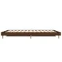 Oak brown engineered wood bed frame 135x190 cm by vidaXL, Beds and slatted bases - Ref: Foro24-832084, Price: 120,12 €, Disco...