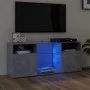 Mueble de TV con luces LED gris hormigón 120x30x50 cm de vidaXL, Muebles TV - Ref: Foro24-804305, Precio: 85,44 €, Descuento: %
