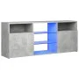 TV-Schrank mit LED-Leuchten betongrau 120x30x50 cm von vidaXL, TV-Möbel - Ref: Foro24-804305, Preis: 85,44 €, Rabatt: %