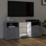 Mueble de TV con luces LED gris hormigón 120x30x50 cm de vidaXL, Muebles TV - Ref: Foro24-804305, Precio: 85,44 €, Descuento: %