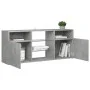 Mueble de TV con luces LED gris hormigón 120x30x50 cm de vidaXL, Muebles TV - Ref: Foro24-804305, Precio: 85,44 €, Descuento: %