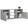 Mueble de TV con luces LED gris hormigón 120x30x50 cm de vidaXL, Muebles TV - Ref: Foro24-804305, Precio: 86,89 €, Descuento: %