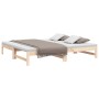 Abnehmbares Schlafsofa aus massivem Kiefernholz 2x(90x190) cm von vidaXL, Betten und Lattenroste - Ref: Foro24-823414, Preis:...